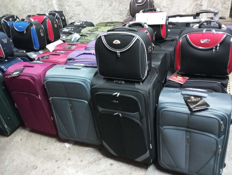 walizki średnie xl na 4 kołach z grubej codury podróżne