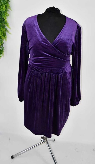 Welurowa sukienka Bonprix mama 52/54