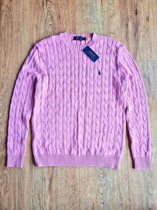 Sweter damski różowy/liliowy Ralph Lauren  roz. S