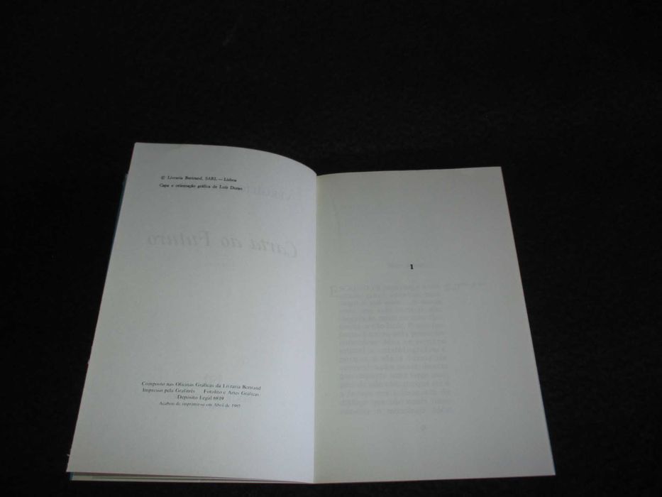 Livro Carta ao Futuro Vergílio Ferreira Bertrand