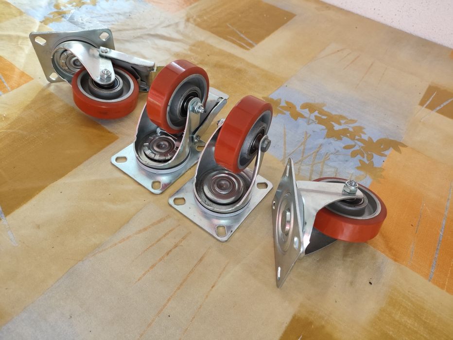 Rodízio giratório, rodas de carga