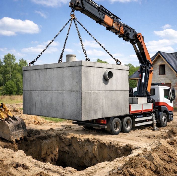 Szamba betonowe 10 m3, TRANSPORT HDS - Piwniczki Ogrodowe