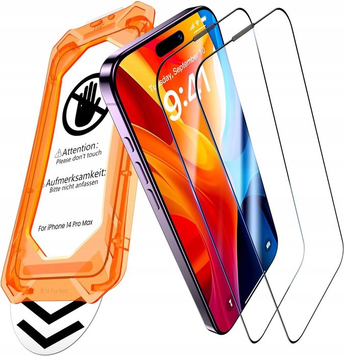 szkło hartowane do apple iphone 14 pro max szkło ochronne 2szt 9h