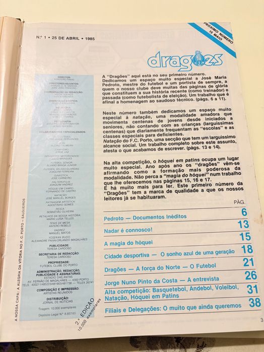 Revistas Dragões encadernadas (5) de 1985 a 1989