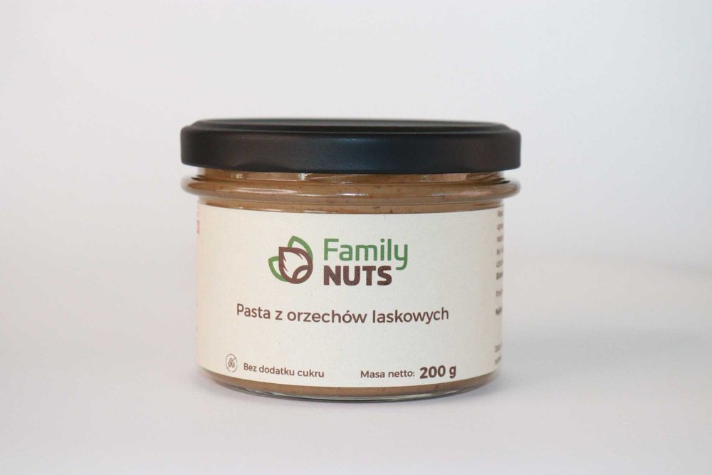 Pasta z orzechów laskowych prażonych 100%