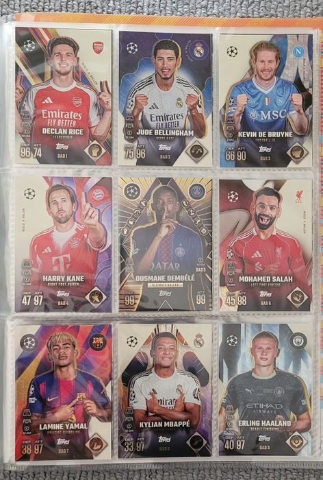 Lote de Cartas Match Attax Extra 2025-26