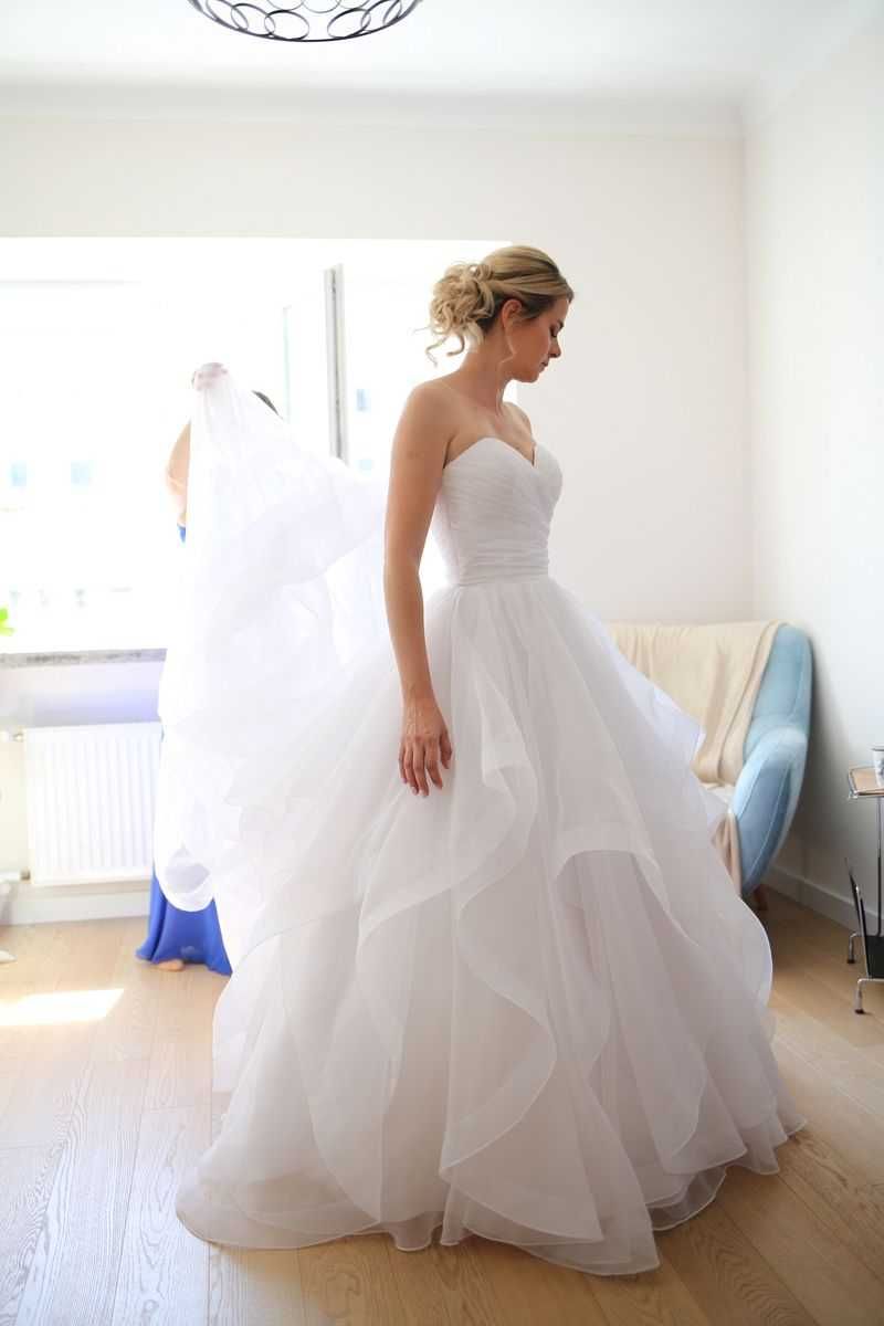 Mori Lee 5504 Marissa falbany roz. 36 168 cm 7 cm obcas