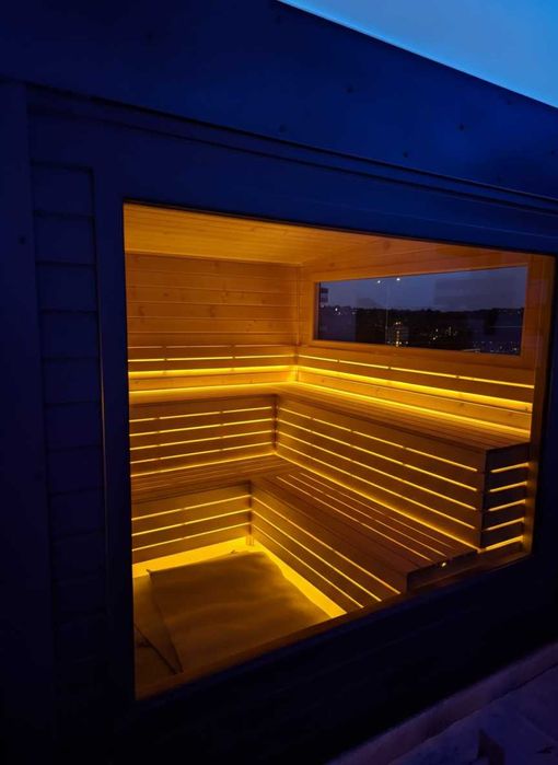 Sauna tarasowa/ogrodowa - blacha lub drewno. Polski producent