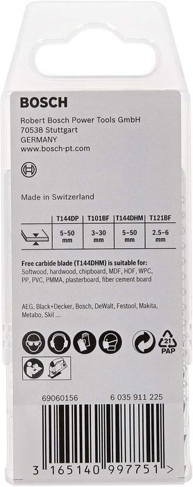 Conjunto 15 lâminas de Serra Madeira e Metal BOSCH - NOVAS e SELADAS
