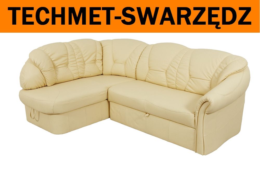 Narożnik BOSS 100% skóra naturalna Premium TECHMET- SWARZĘDZ