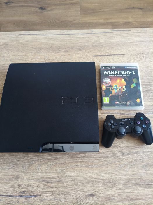Sony PS3 PlayStation3 slim 320gb z padem i grą minecraft