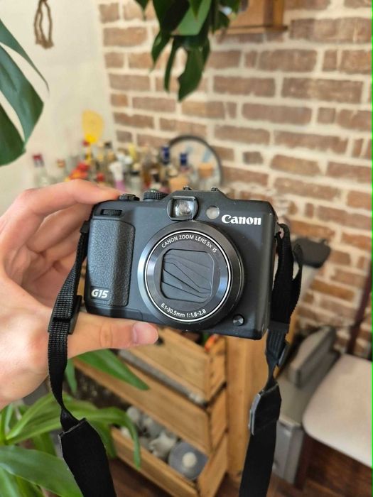 Canon PowerShot G15 | bateria + ładowarka + etui | w pełni sprawny