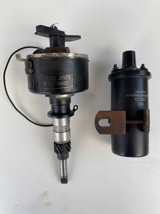 Distribuidor e bobine motor inboard Mercruiser 3.0 L 115 Hp