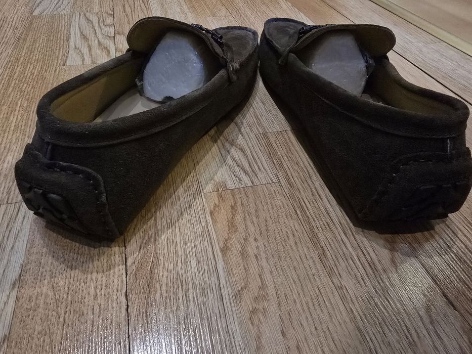 Buty mokasyny męskie brązowe