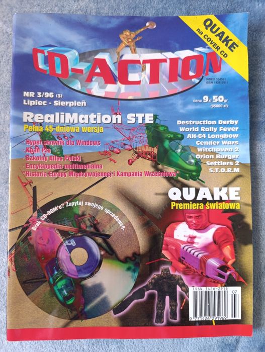 Czasopismo CD-Action numer 3,5 1996