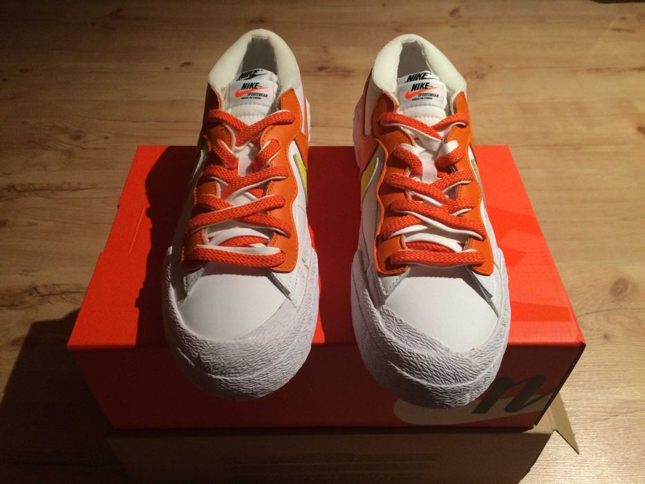 NOWE Nike Blazer Low Sacai Orange r.42,5 (9 US)
