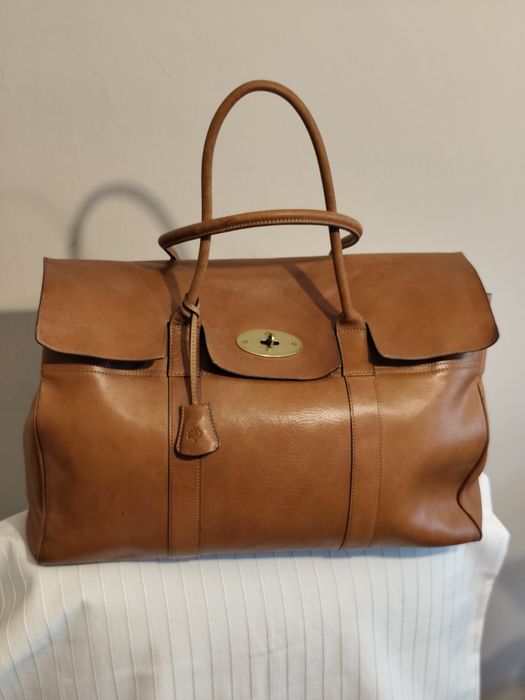 Torba podróżna duża z naturalnej skóry Mulberry Bayswater