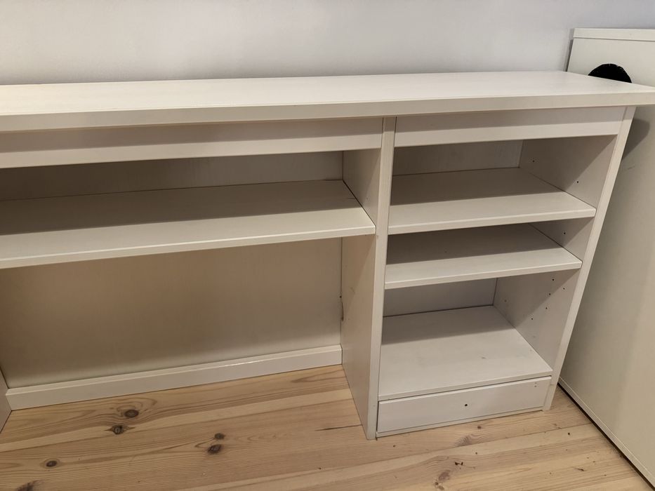 Biurko i nadstawka Hemnes Ikea