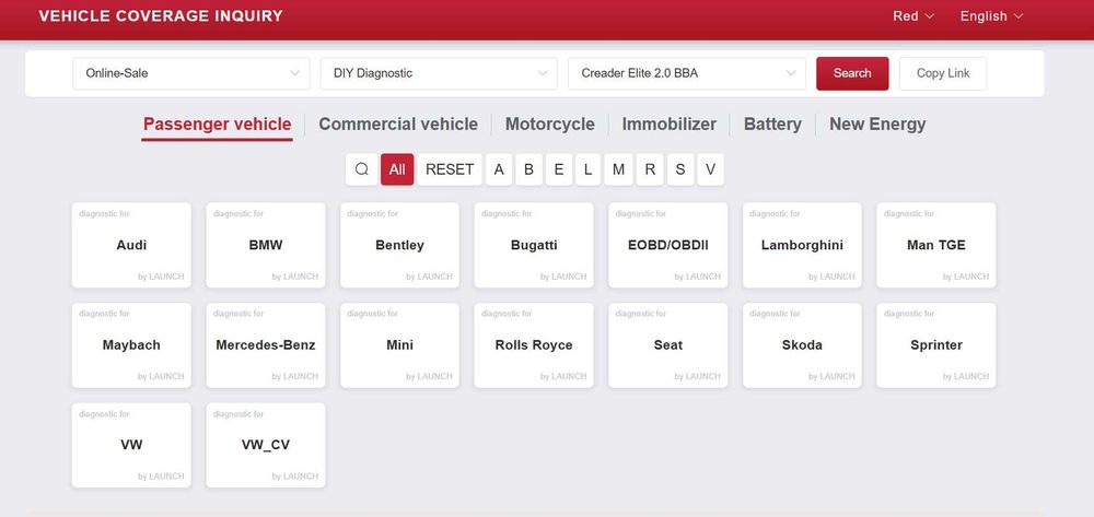 Skaner LAUNCH Creader Elite BBA Vag Audi Seat Skoda Bmw Mini Mercedes