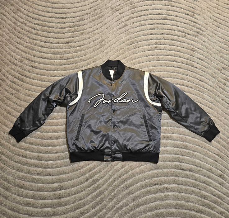 Jordan MVP Varsity Jacket Off-Noir Sail Gray