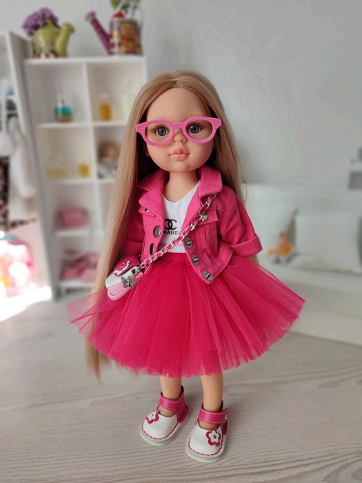 Лялька Паола Рейна Карла Рапунцель 32 см малинка