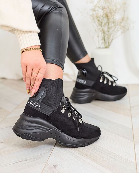 36 37 38 botki 39 40 41 sportowe sneakersy na grubej podeszwie futerko