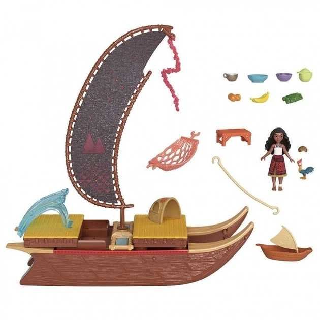 Ігровий набір Disney Vaiana 2 - Пригодницьке каное з лялькою Моана 2