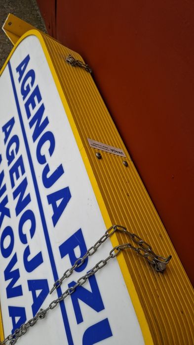 Baner reklamowy, solidny, aluminiowy, podświetlenie , sprawny.