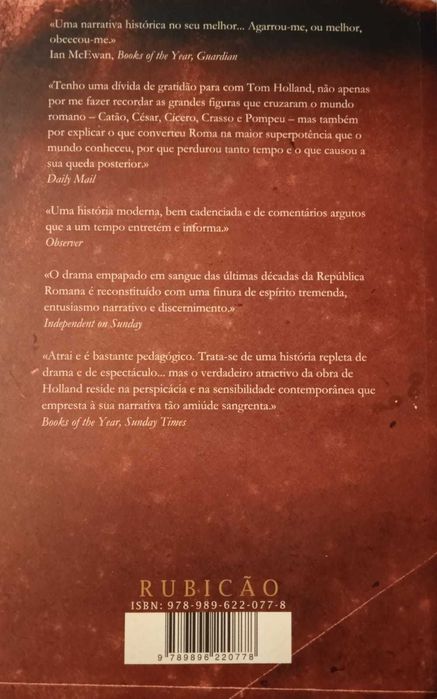 O Triunfo e a Tragédia da Republica Romana, livros baratos