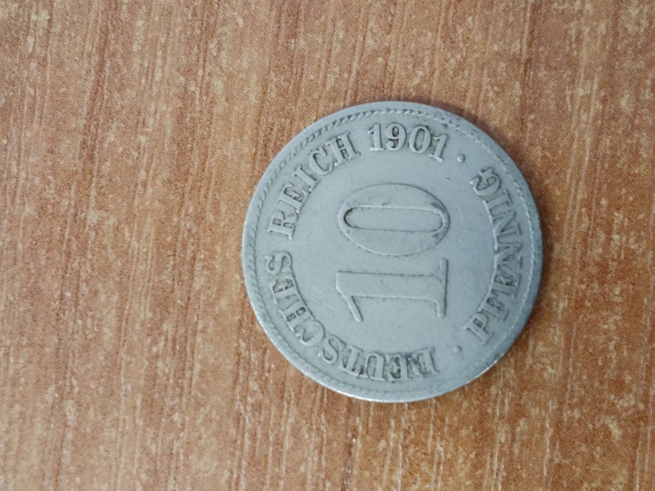10 deutsches reich pfennig 1901 r.