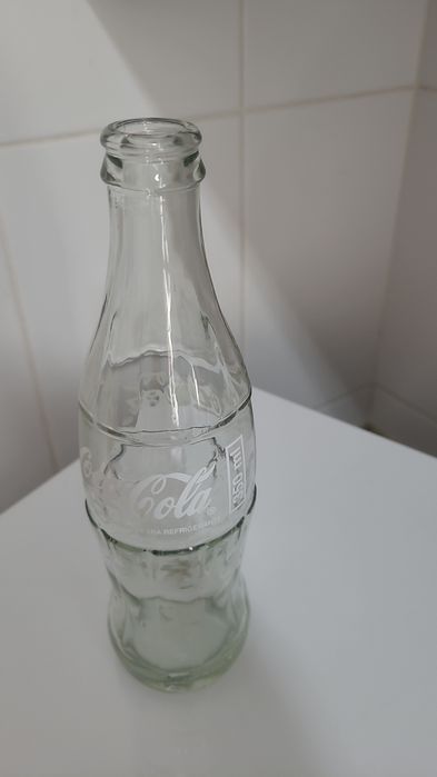 Garrafas antigas de Coca-Cola pirogravadas, 350ml