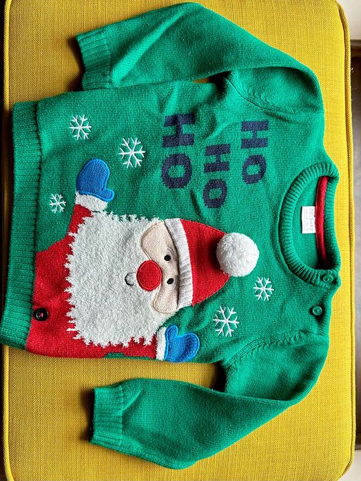 Sweter świąteczny, r. 18-24 m-cy
