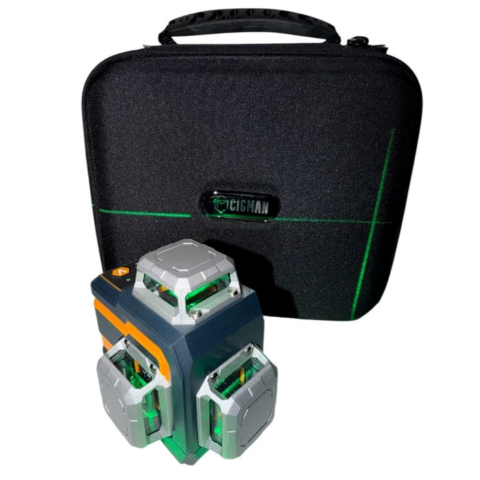 Cigman Pack Nivel + Medidor Laser Verde 120 mt