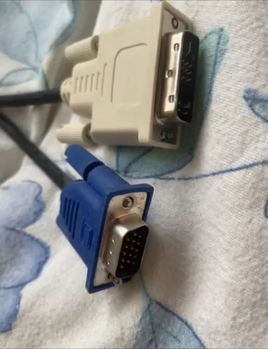 Kabel DVI-A VGA analog z dławikami adapter
