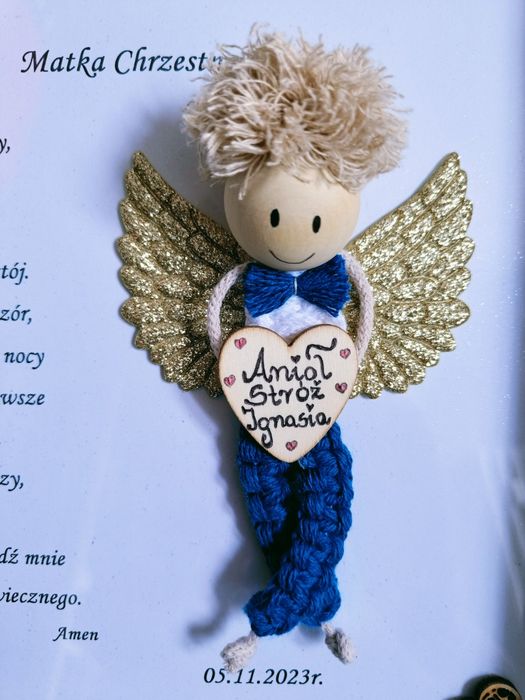 Nowa Personalizowana Pamiątka Chrztu Świętego. Prezent 3D