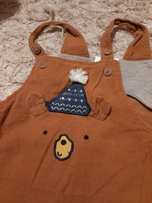 Spodnie chłopięce na szelkach ogrodniczki