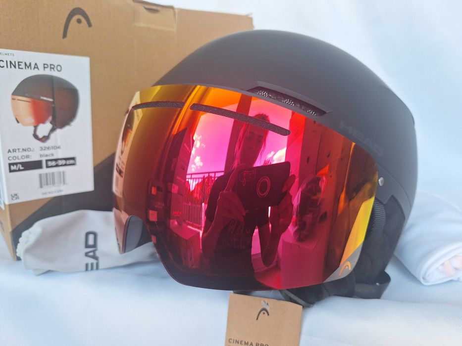 Kask narciarski snowboardowy Head Cinema Pro Black M/L 56-59cm