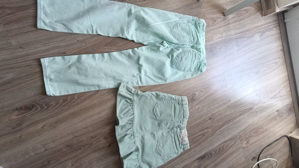 Spodnie i spódniczka H&M gap 134/128