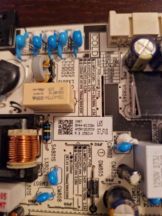 Płyta główna i płyta zasilająca Samsung TV