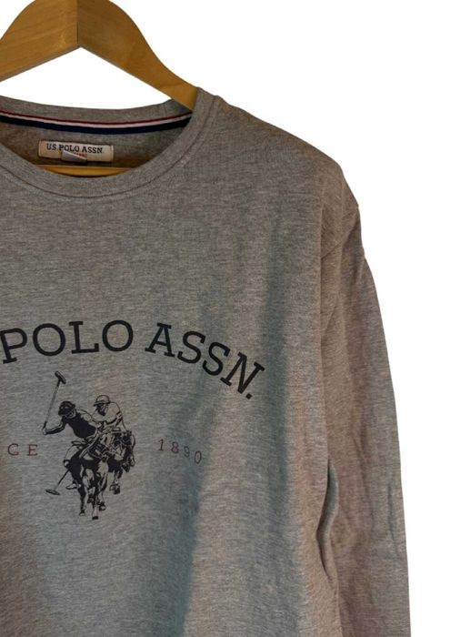Bluza u.s. polo assn szara z dużym logiem l