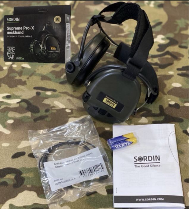 SORDIN SUPREME PRO-X NECKBAND Військові навушники під шолом‼️