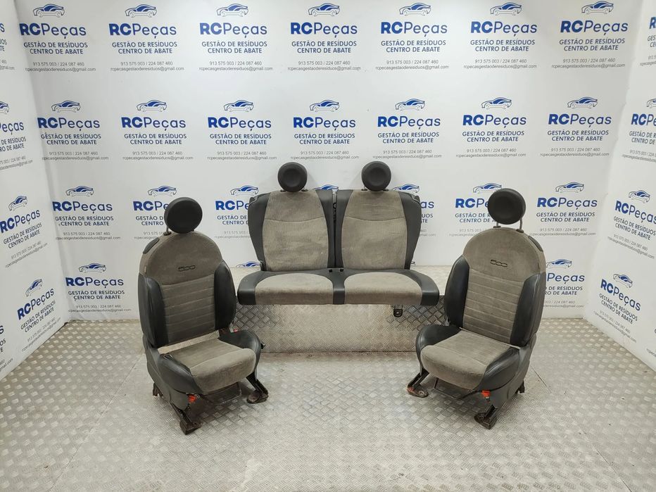 Conjunto Bancos Pele Tecido Fiat 500 312 2007 - 2024