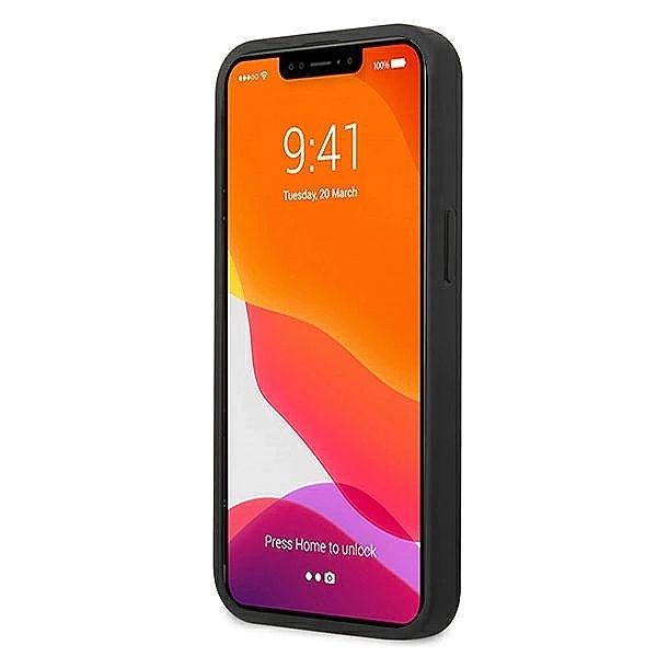 Etui Guess Saffiano Strap na iPhone 13 mini 5,4" - niebieskie