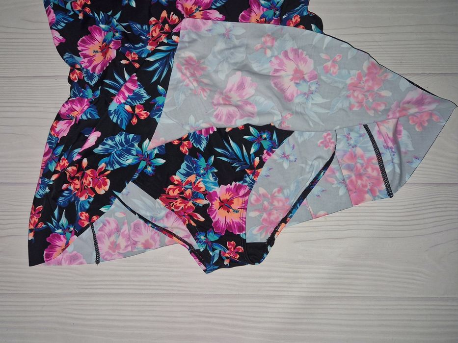 Купальник- плаття квітковий принт батал р.20