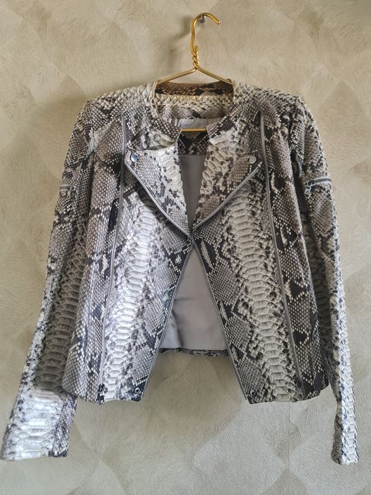 Куртка кожаная кожа питон