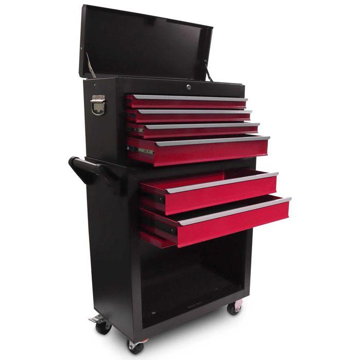 wózek warsztatowy wózek narzędziowy mobilny szafka z szufladami 2w1