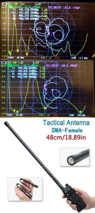 Abbree AR-771 38cm Retevis RHD-771 AR-152 48, 108см  SMA-F SMA-M HA06