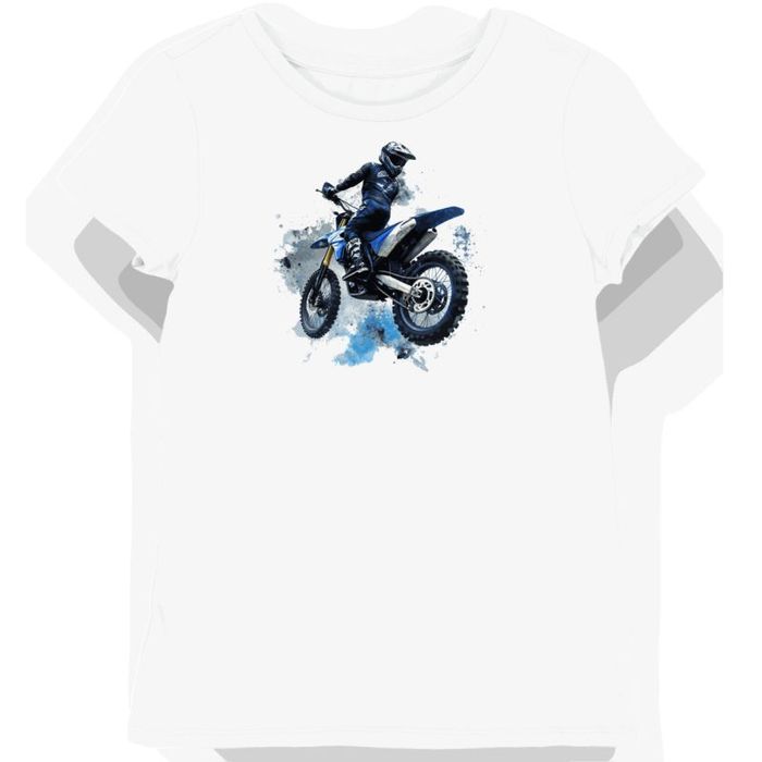 Koszulka damska biała Dynamiczny Skok Motocyklowy XL