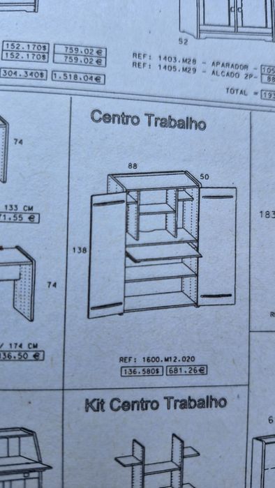 Móvel Secretária Cerne