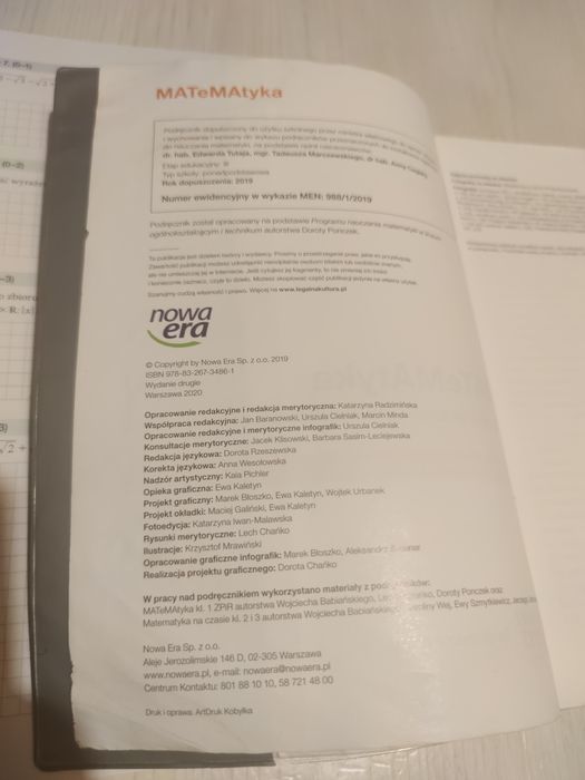 Matematyka 1 podręcznik i karty pracy puste